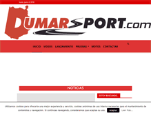 Tablet Screenshot of dumarsport.com
